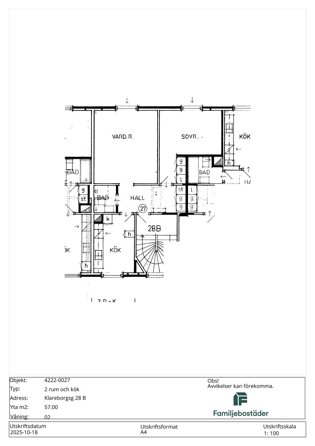 Lägenhetsbyte - Klareborgsgatan 28B