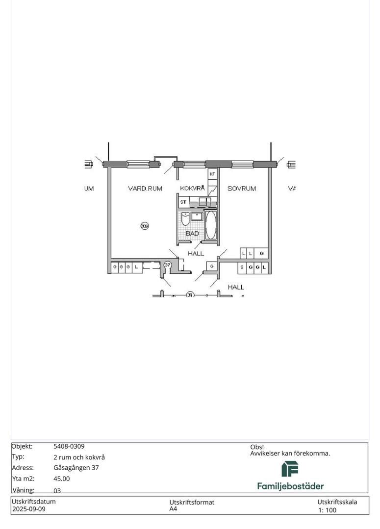 Lägenhetsbyte - Gåsagången 37