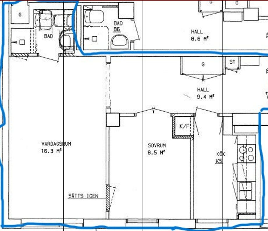 Lägenhetsbyte - Nybodagatan 3
