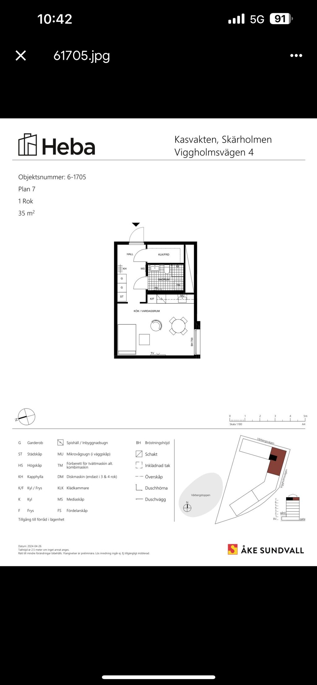 Lägenhetsbyte - Viggholmsvägen 4