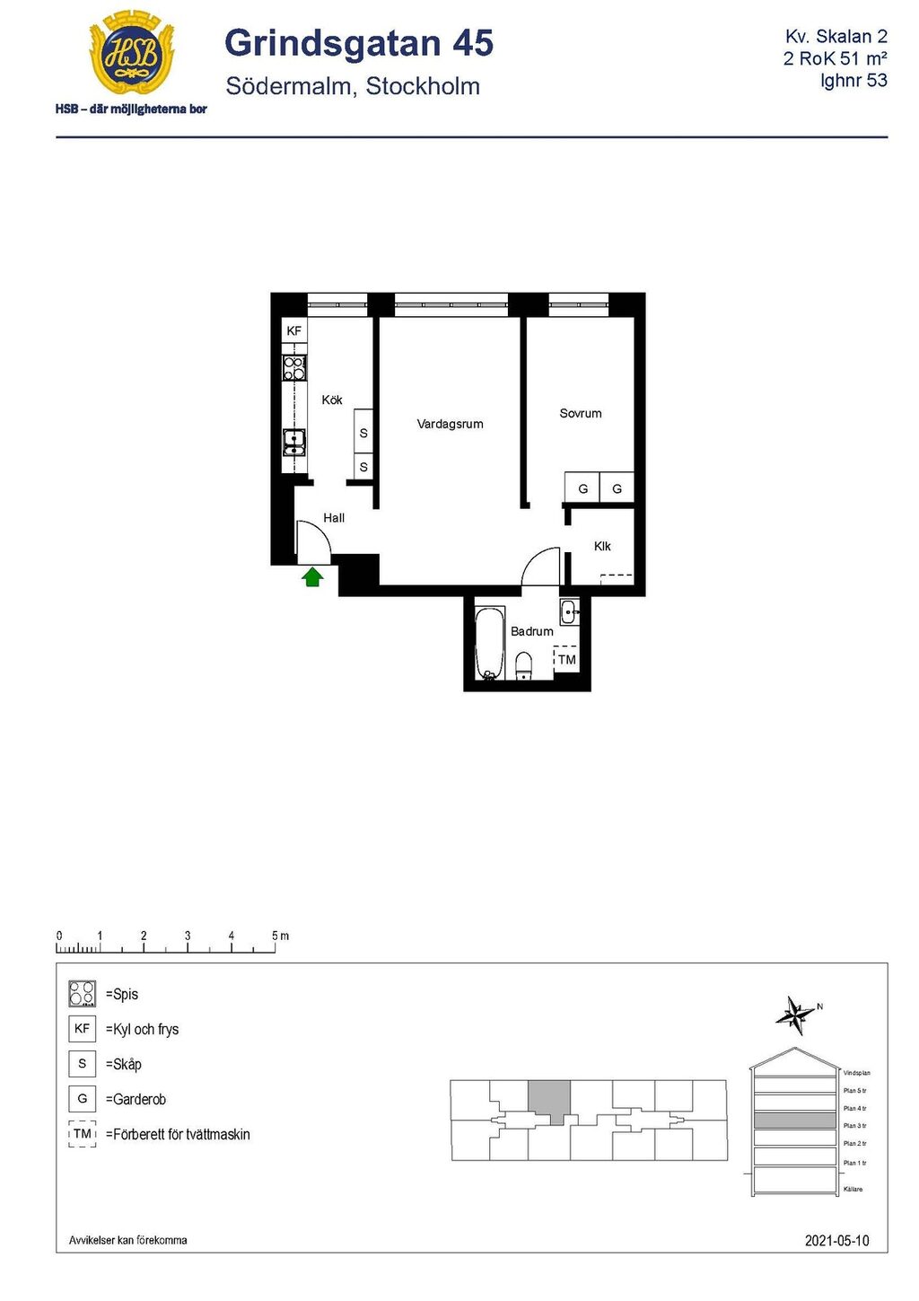Lägenhetsbyte - Grindsgatan 45