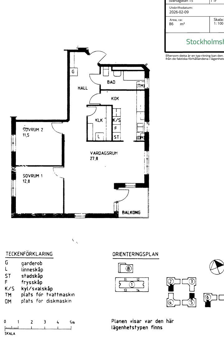 Lägenhetsbyte - Svartågatan 15