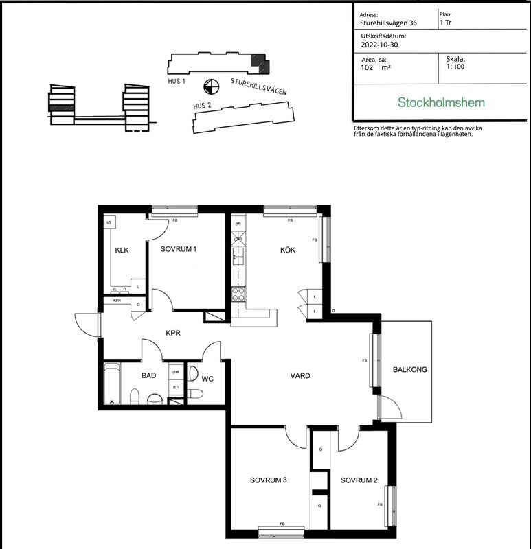 Lägenhetsbyte - Sturehillsvägen 36