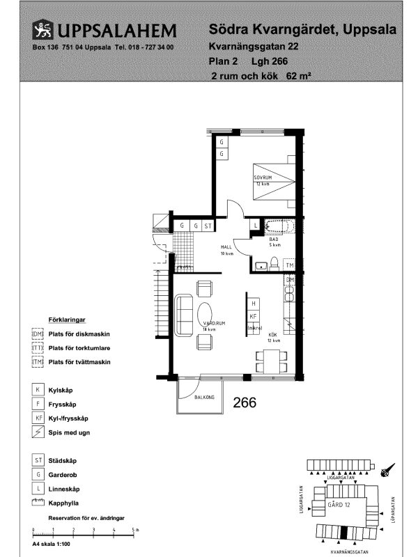 Lägenhetsbyte - Kvarnängsgatan 22