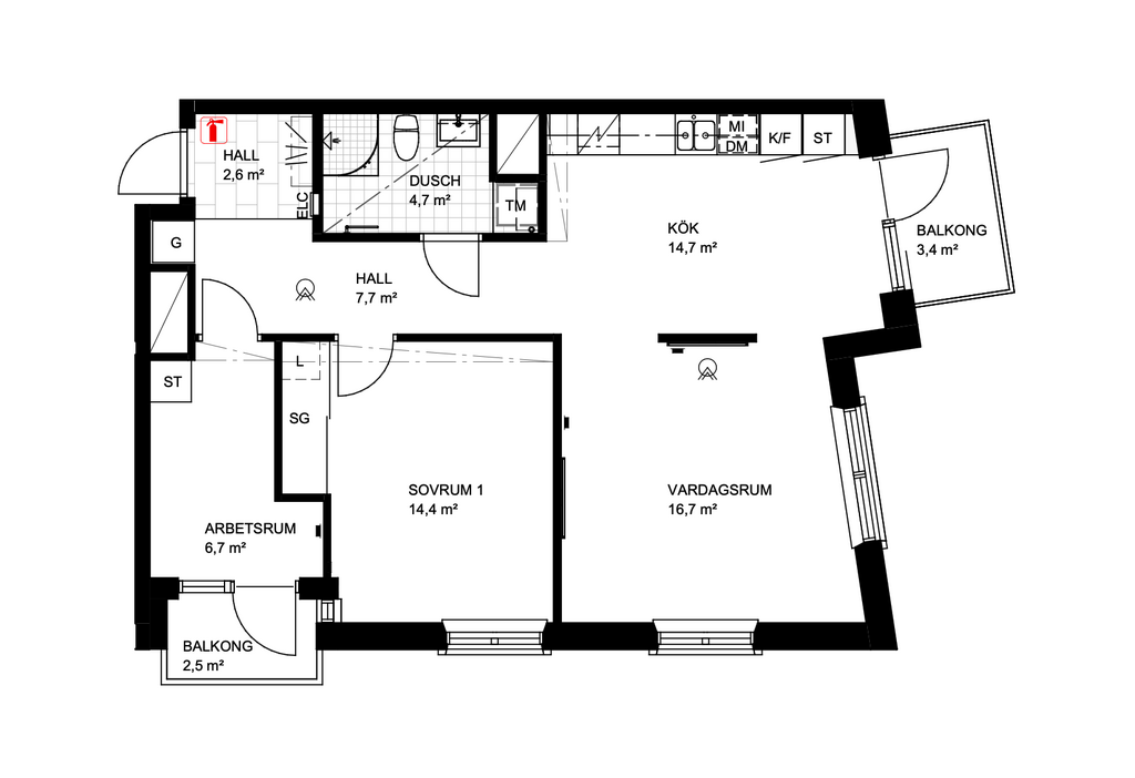 Lägenhetsbyte - Dalagatan 67
