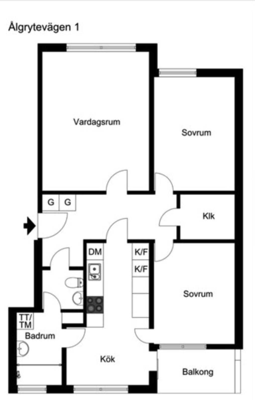Lägenhetsbyte - Ålgrytevägen