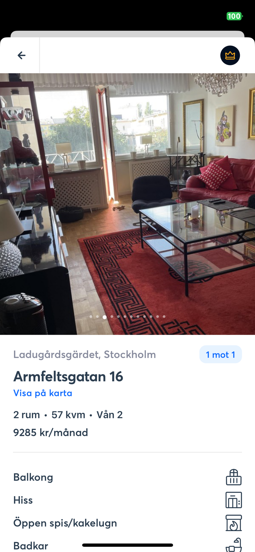 Lägenhetsbyte - Armfeltsgatan 16