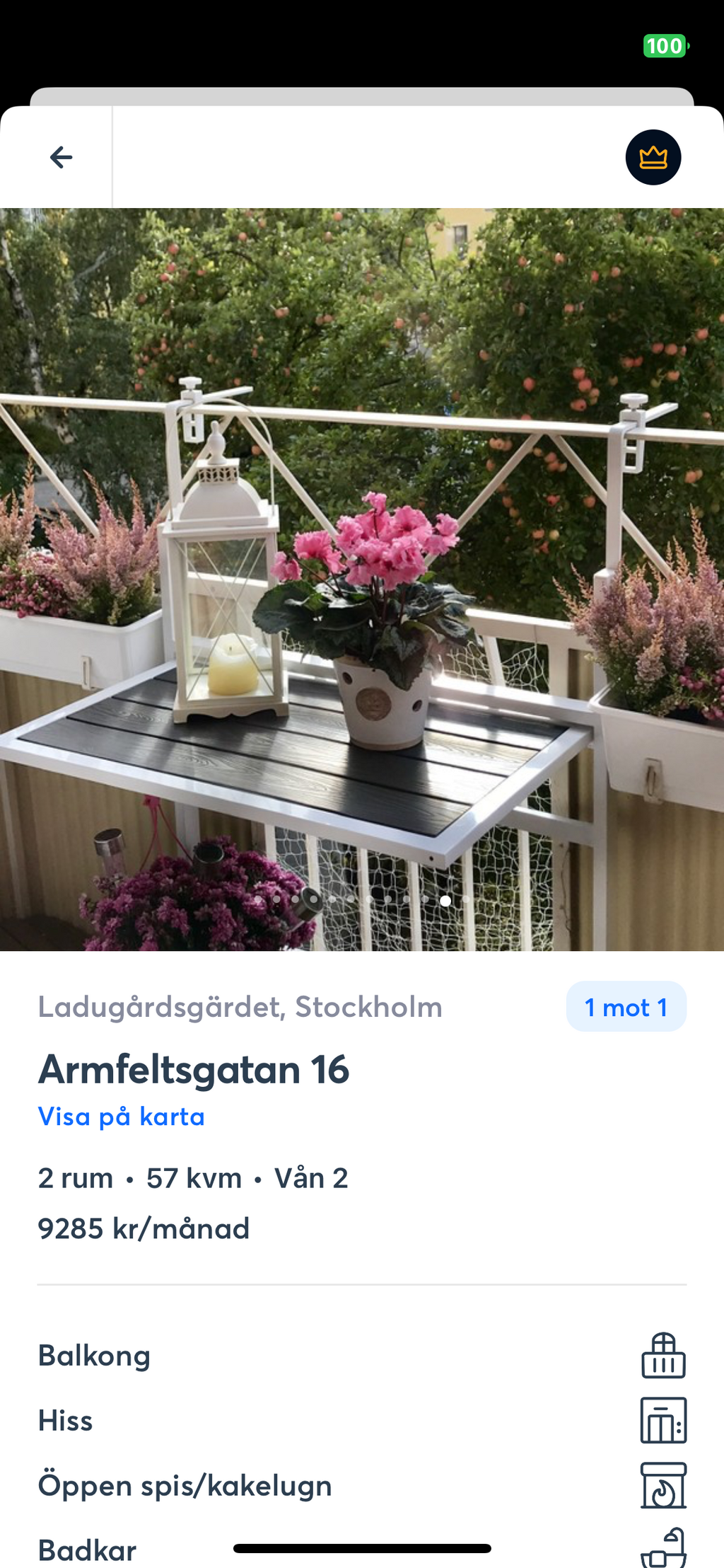 Lägenhetsbyte - Armfeltsgatan 16